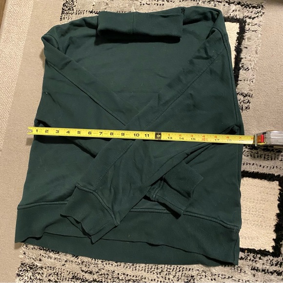 Zara Emerald Jewel Green Loose Fit Turtle Neck Sweater Size M - Picture 2 of 4